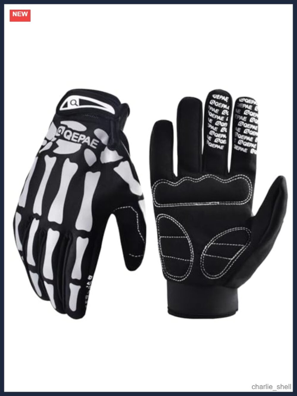 Skeleton Gloves Adjustable Lightweight Racing Skull Anti-Slip Breathable Unisex
